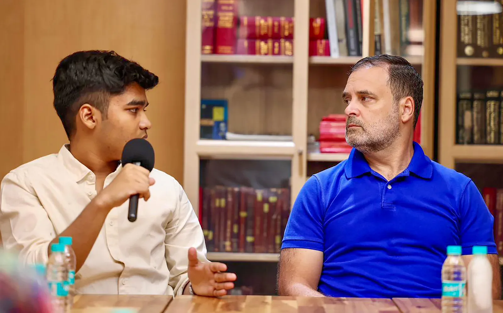 Rahul Gandhi meets CBSE student Vedant, slams 'anti-national' jibe at Class 12 complainants