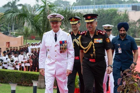 CDS Subramani, French General Mandon hold strategic talks in New Delhi
