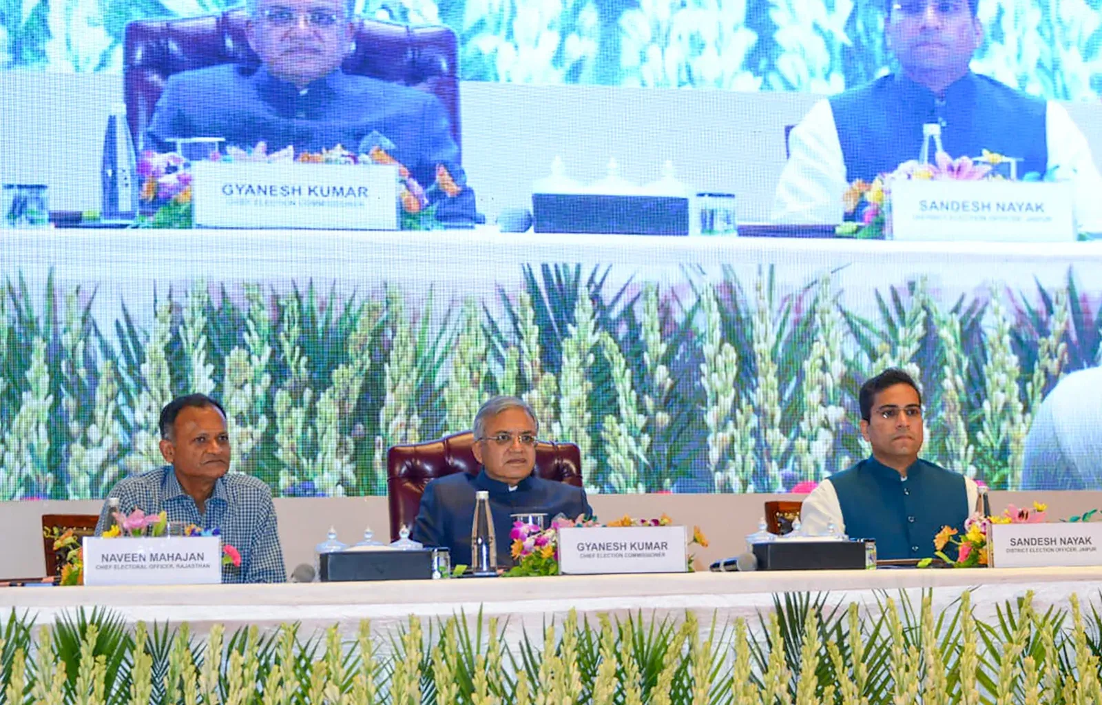 CEC Gyanesh Kumar meets BLOs in Jaipur, hails SIR drive in Rajasthan