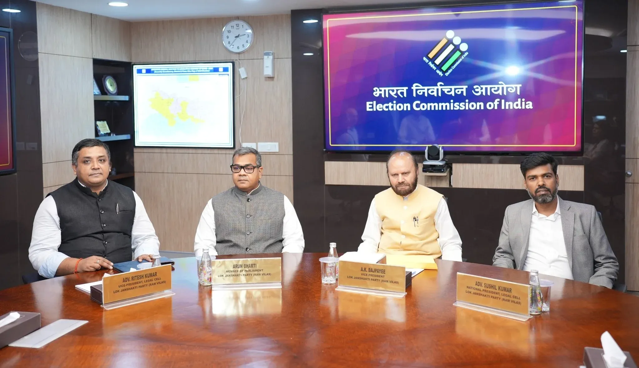 What was discussed in the CEC Gyanesh Kumar's meeting with LJP (RV) delegation?