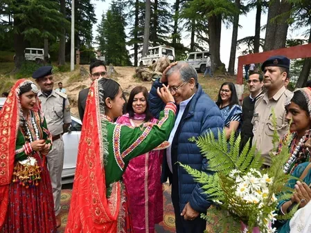 CEC Gyanesh Kumar visits Khajjiar polling station, meets young voters in Chamba
