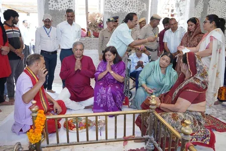 CEC Gyanesh Kumar visits Kangra temples, reviews poll readiness in Himachal