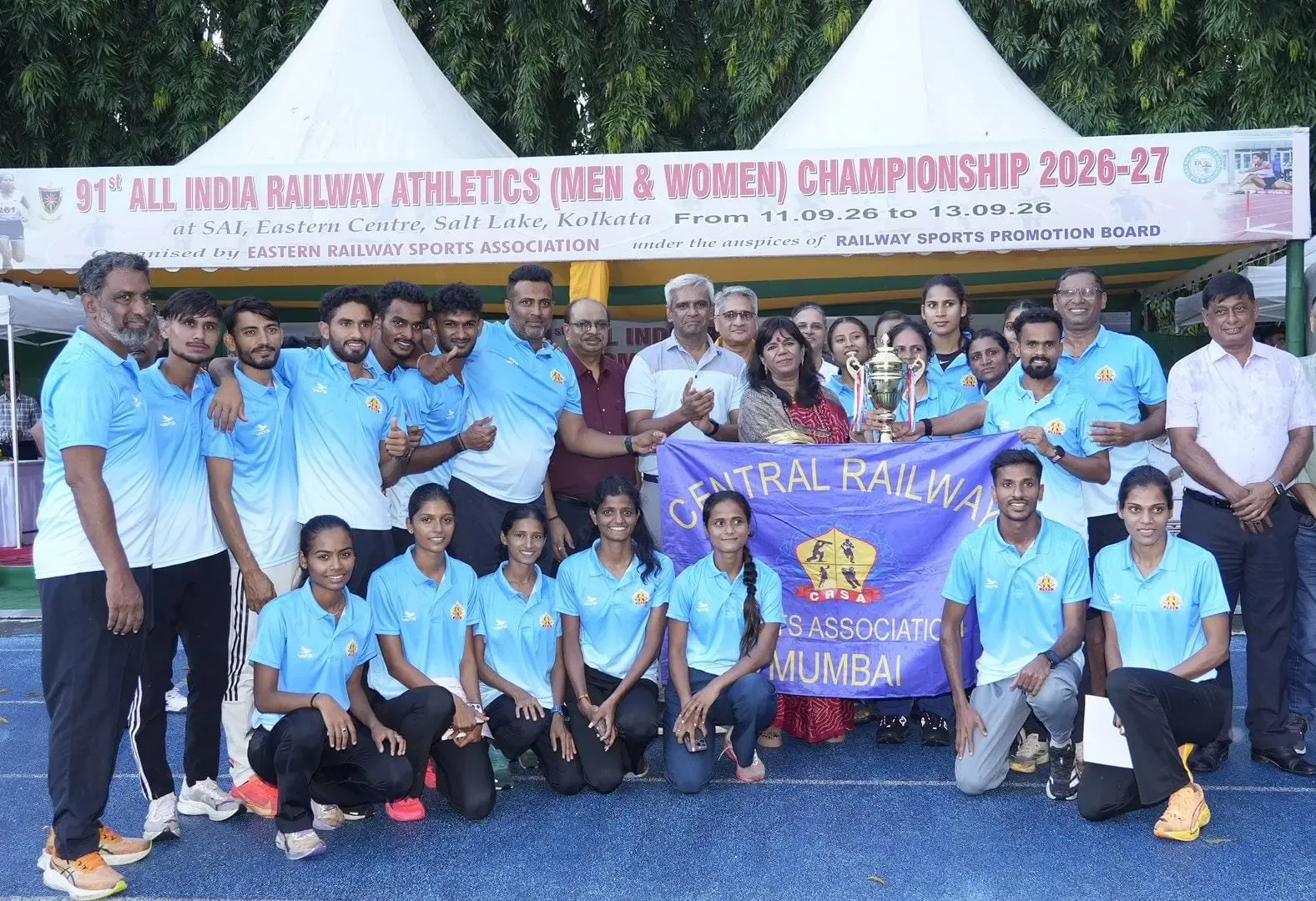 Central Railway wins 91st All Railway Athletics Championship in Kolkata
