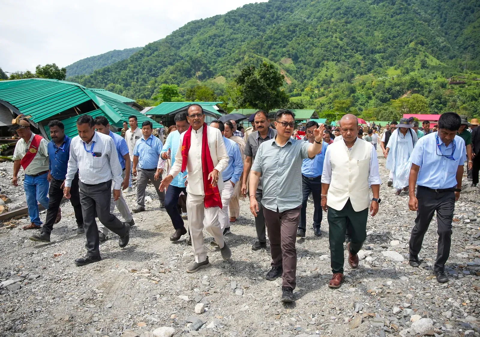 Arunachal flood crisis: Shivraj Singh Chouhan leads aerial survey, pledges Centre's full support