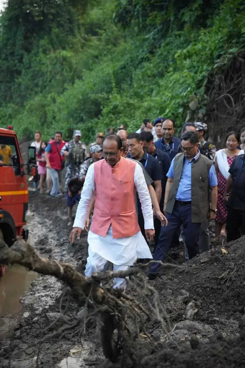 Shivraj Singh Chouhan in Arunachal to assess flood crisis, Centre pledges full aid