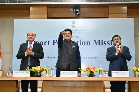 What New Initiatives Did the Centre Introduce in the Export Promotion Mission for MSMEs?