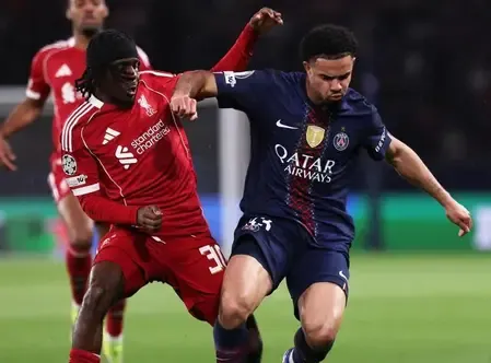 PSG Secures 2-0 Lead Against Liverpool in Champions League Quarter-Final
