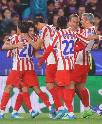 एटलेटिको मैड्रिड ने चैंपियंस लीग के पहले चरण में बार्सिलोना को 2-0 से हराया