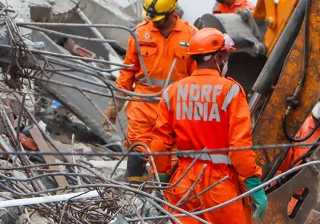 Chandigarh building collapse: 5 rescued, 2 trapped in Industrial Area Phase-2