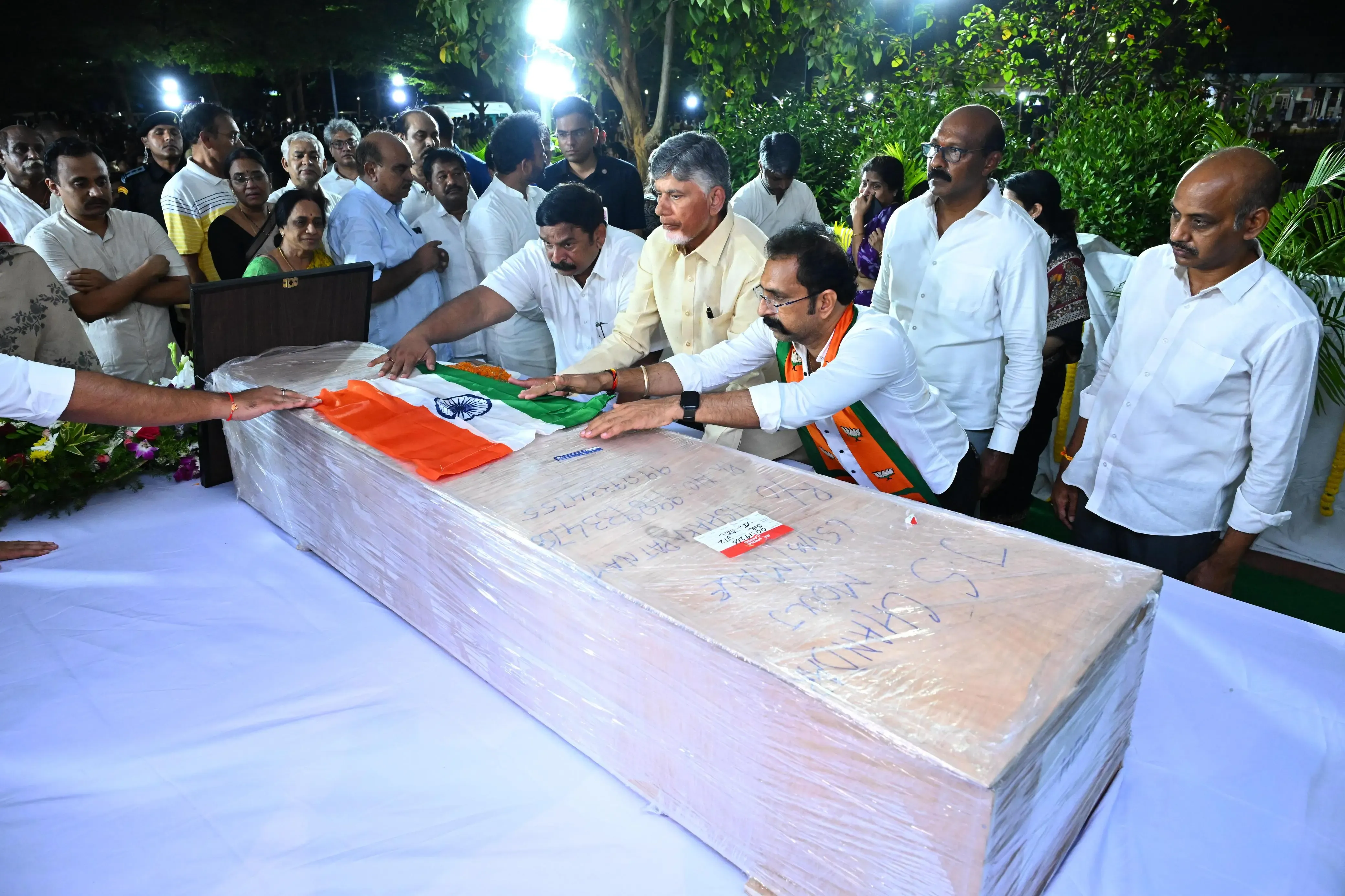 Andhra Pradesh CM Receives Mortal Remains of Pahalgam Terror Victim