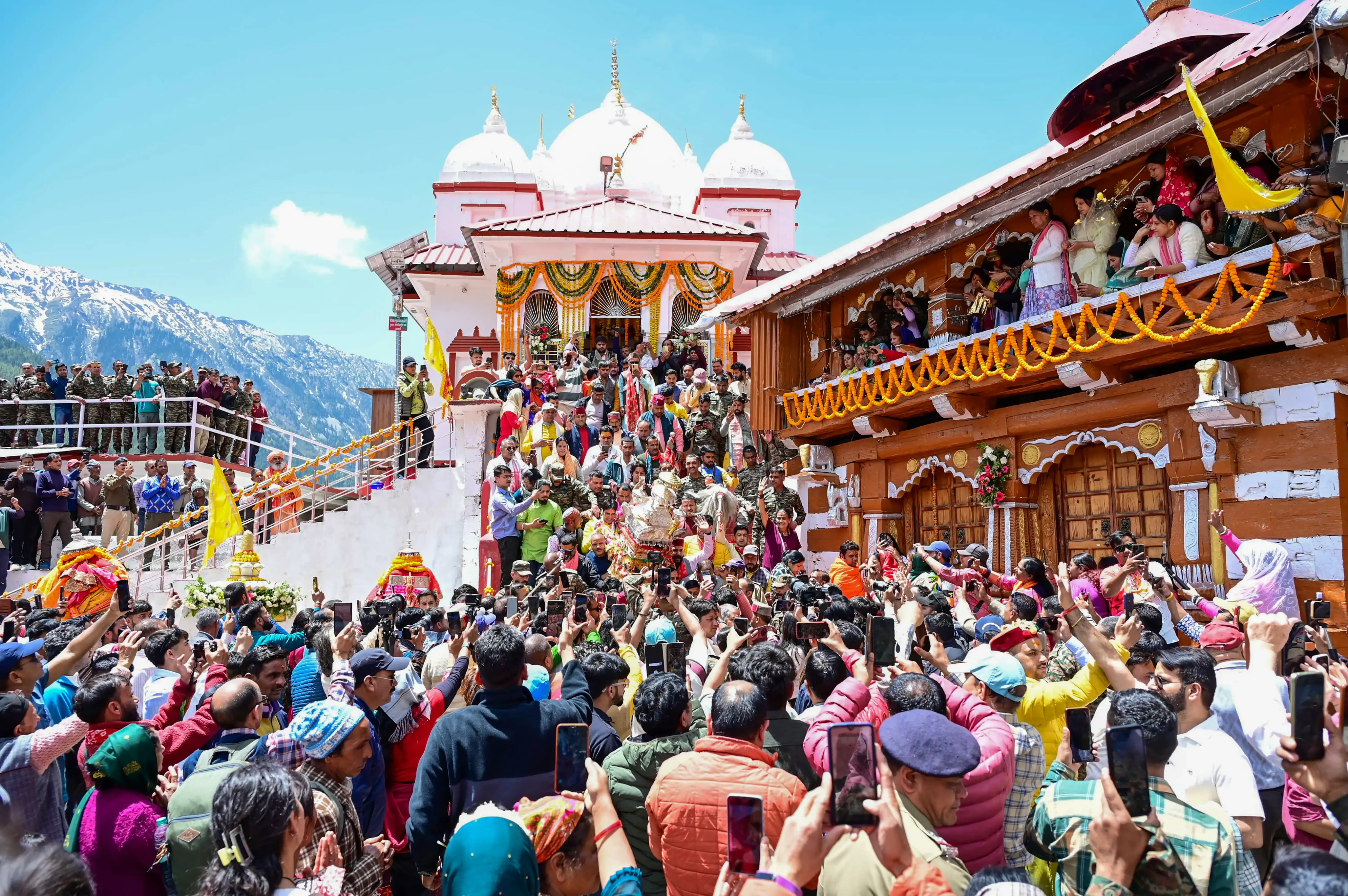 Char Dham Yatra Kicks Off with Opening of Gangotri and Yamunotri Temples; CM Dhami Offers Best Wishes
