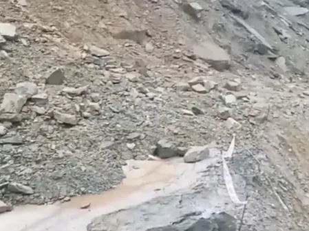 Char Dham Yatra suspended as debris blocks Badrinath Highway near Bhanerpani