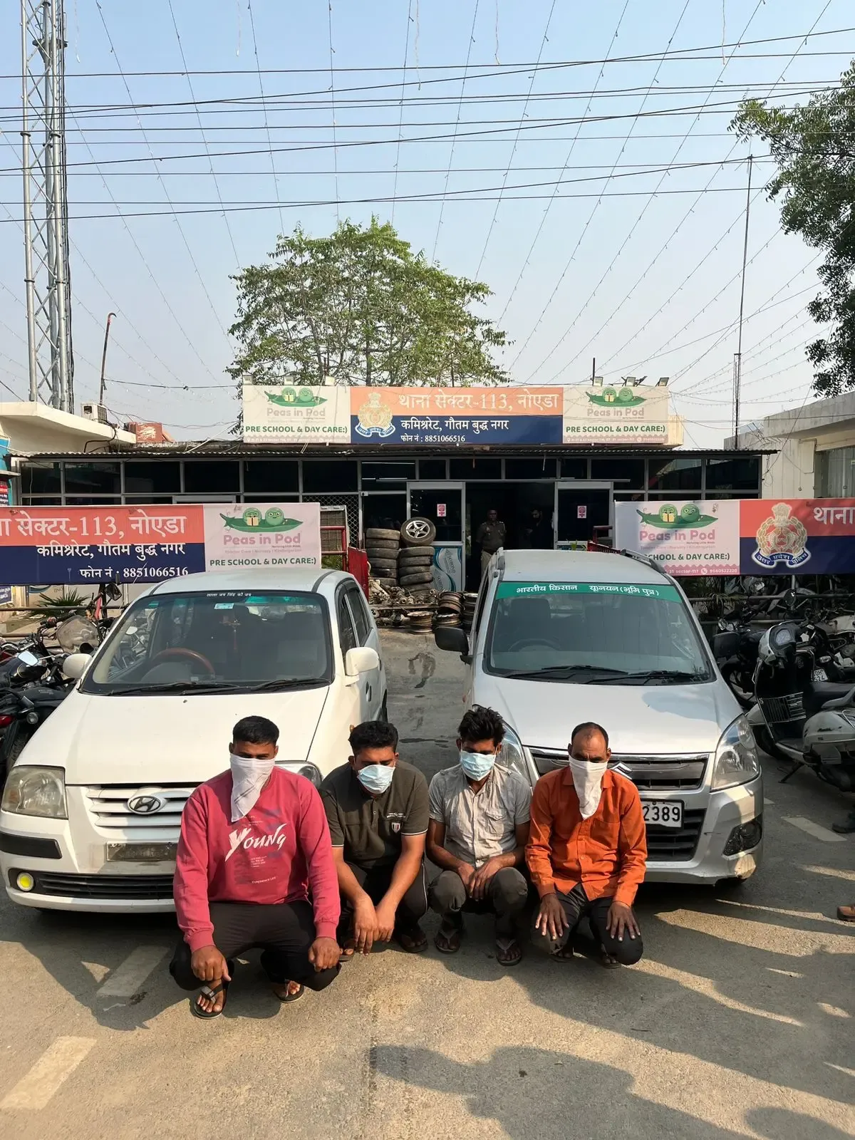 क्या नोएडा में चार पहिया वाहन चोरी करने वाला गिरोह पकड़ा गया?