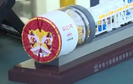 चीन में सबसे गहरी हाई-स्पीड रेलवे शील्ड सुरंग के निर्माण में प्रगति