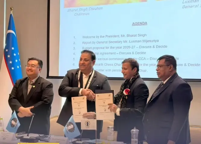 चेसवेदा और कॉमनवेल्थ चेस एसोसिएशन की साझेदारी, समरकंद चेस ओलंपियाड 2026 में हुई डील