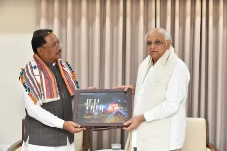 Why did Chhattisgarh CM meet Gujarat CM ahead of cultural and investment events?
