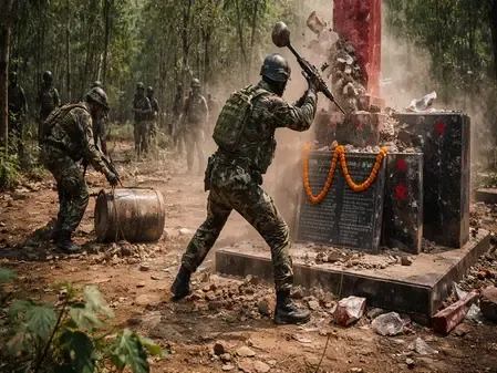 What Actions Were Taken by Security Forces in Chhattisgarh Against Maoist Threats?