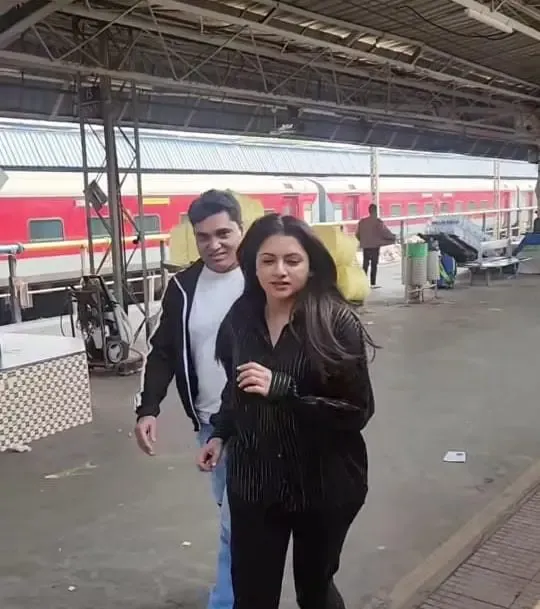 Is Bhagyashree Back on the Tracks with a Train Journey?