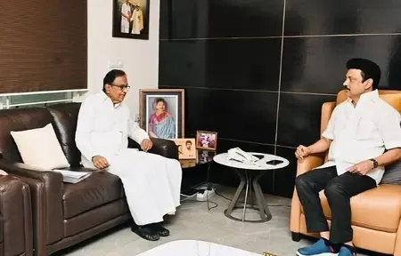 DMK-Congress Alliance Tension: Chidambaram Meets CM Stalin Amid Seat-Sharing Crisis