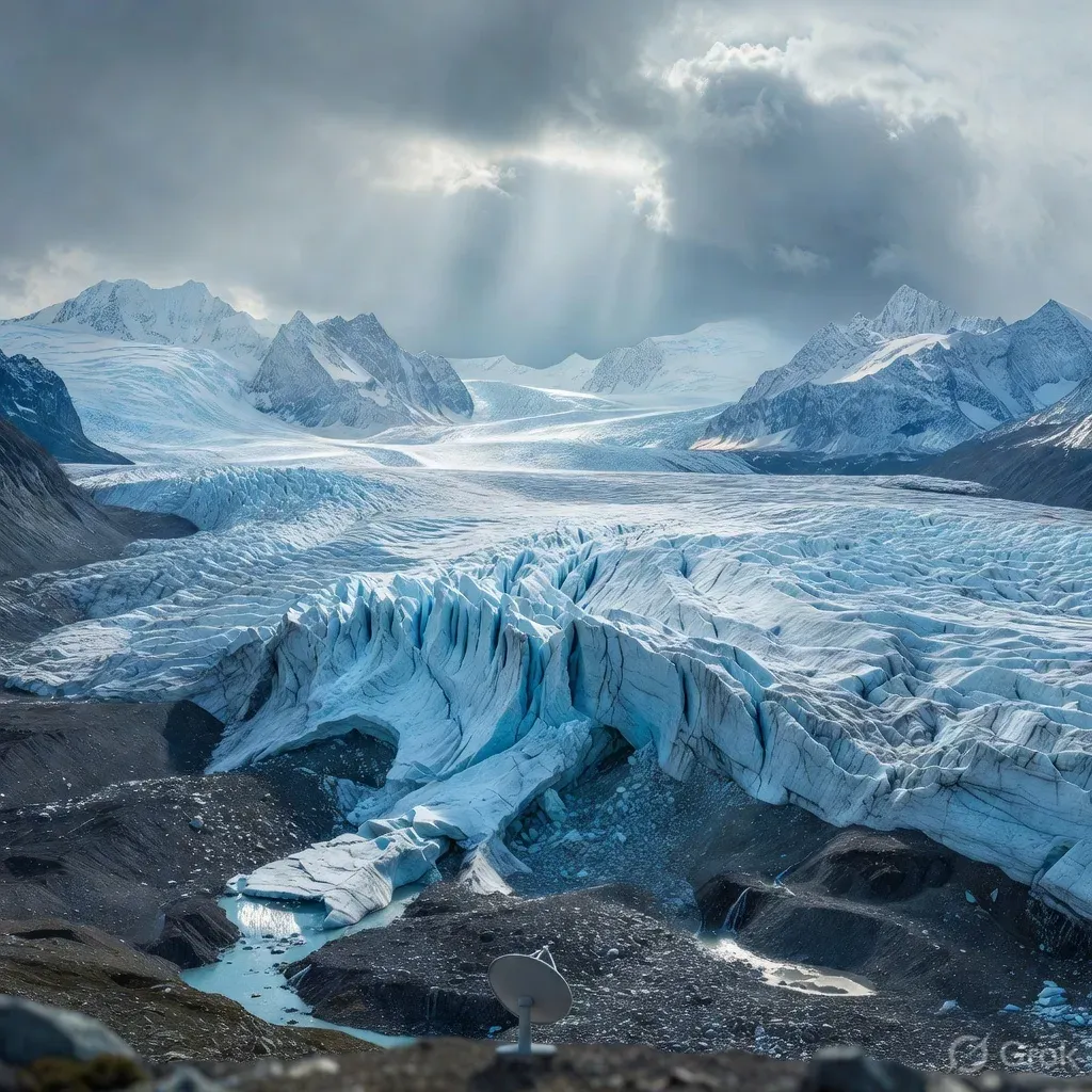 China radar satellites image Nepal glacier collapse within hours