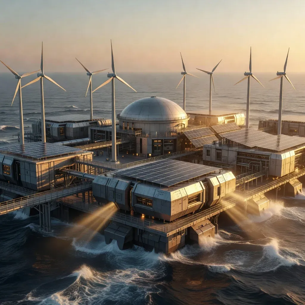 Jiangnan Shipyard unveils nuclear floating island for zero-emission shipping
