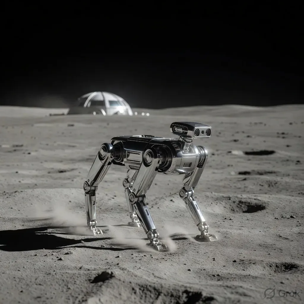 China plans robot dogs to guard lunar research station