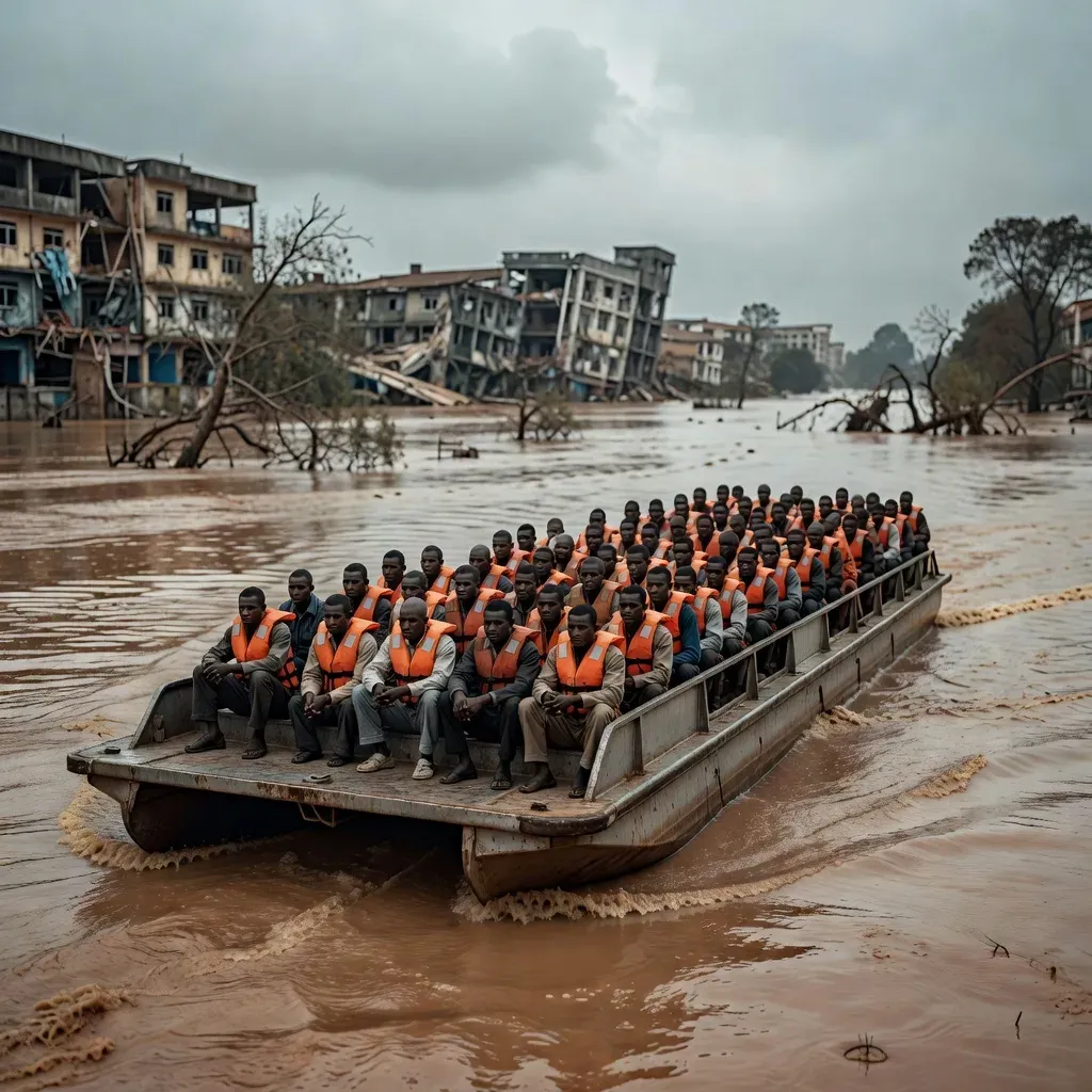 China's foldable pontoon barge rescues 6,000 in Guangxi floods