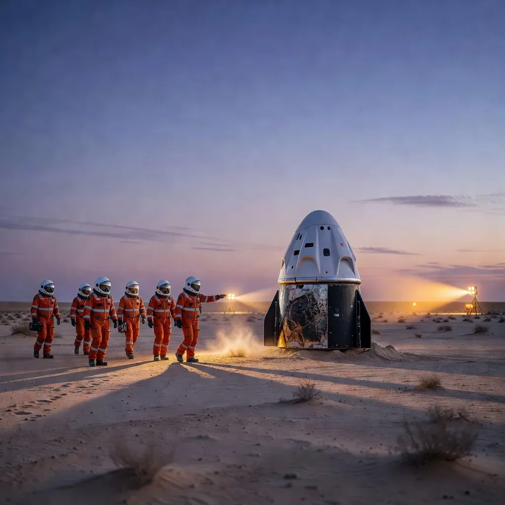 Shenzhou-21 crew lands after record 200-day China space mission