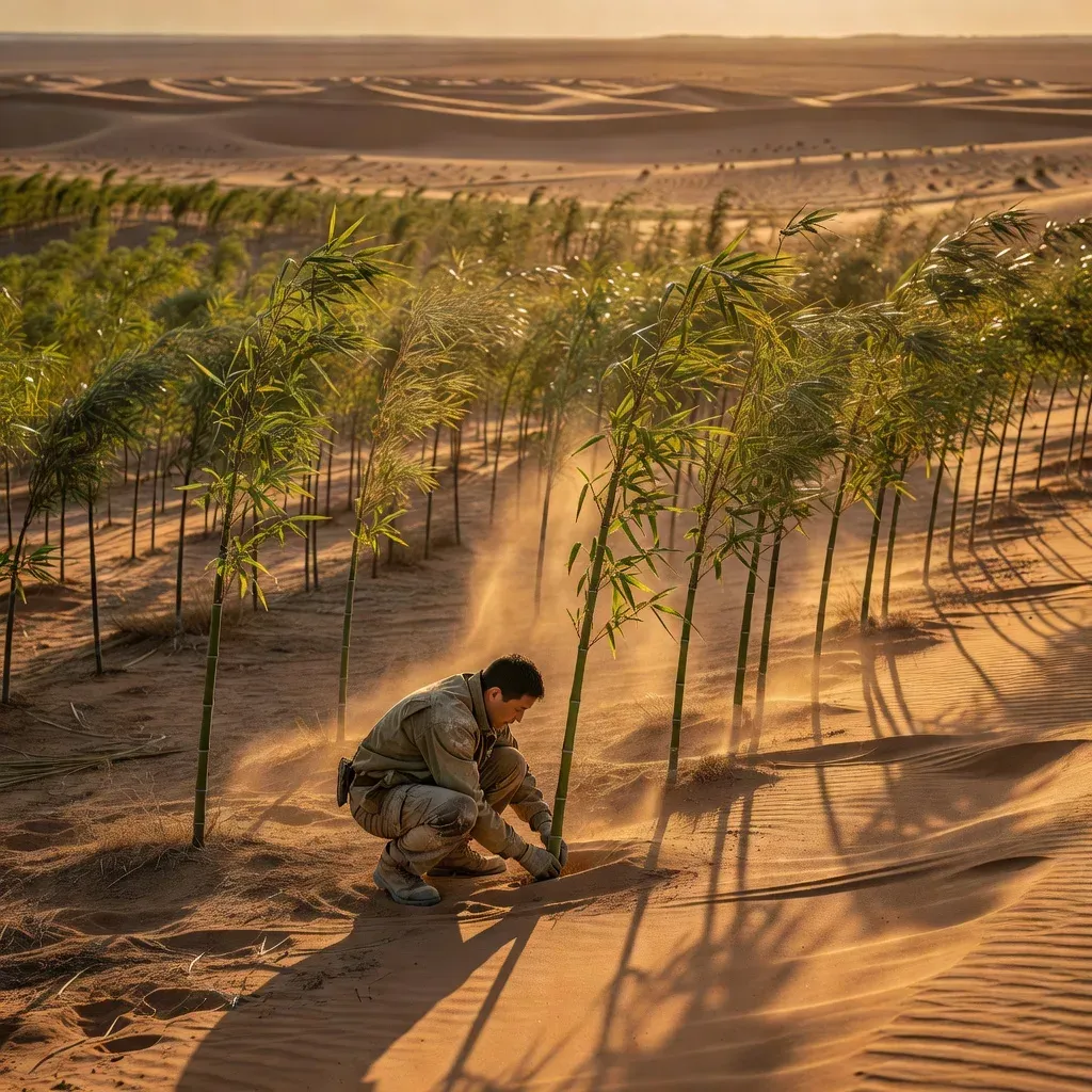 China turns to bamboo to bolster Great Green Wall against deserts