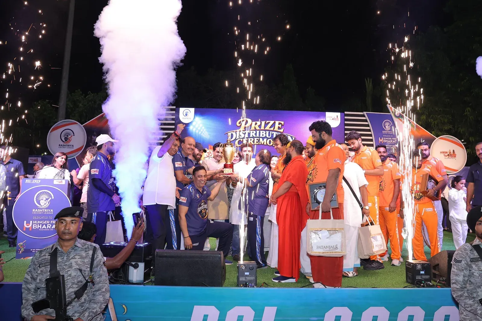 Chirag Paswan attends RCL charity cricket match for hunger awareness