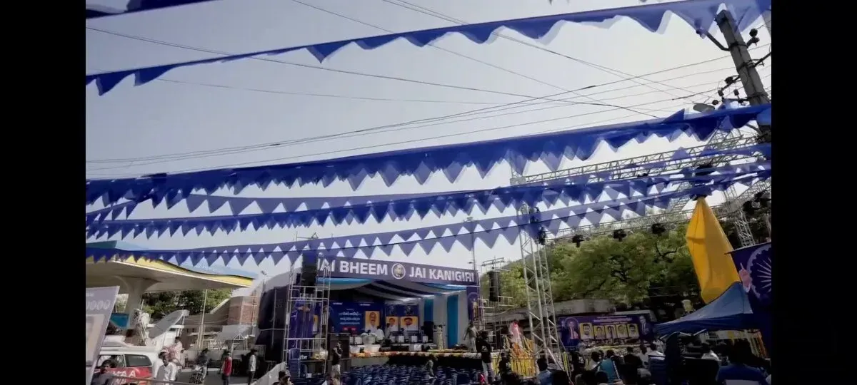 Chirag Paswan Unveils Ambedkar Statue in Kanigiri, Andhra Pradesh