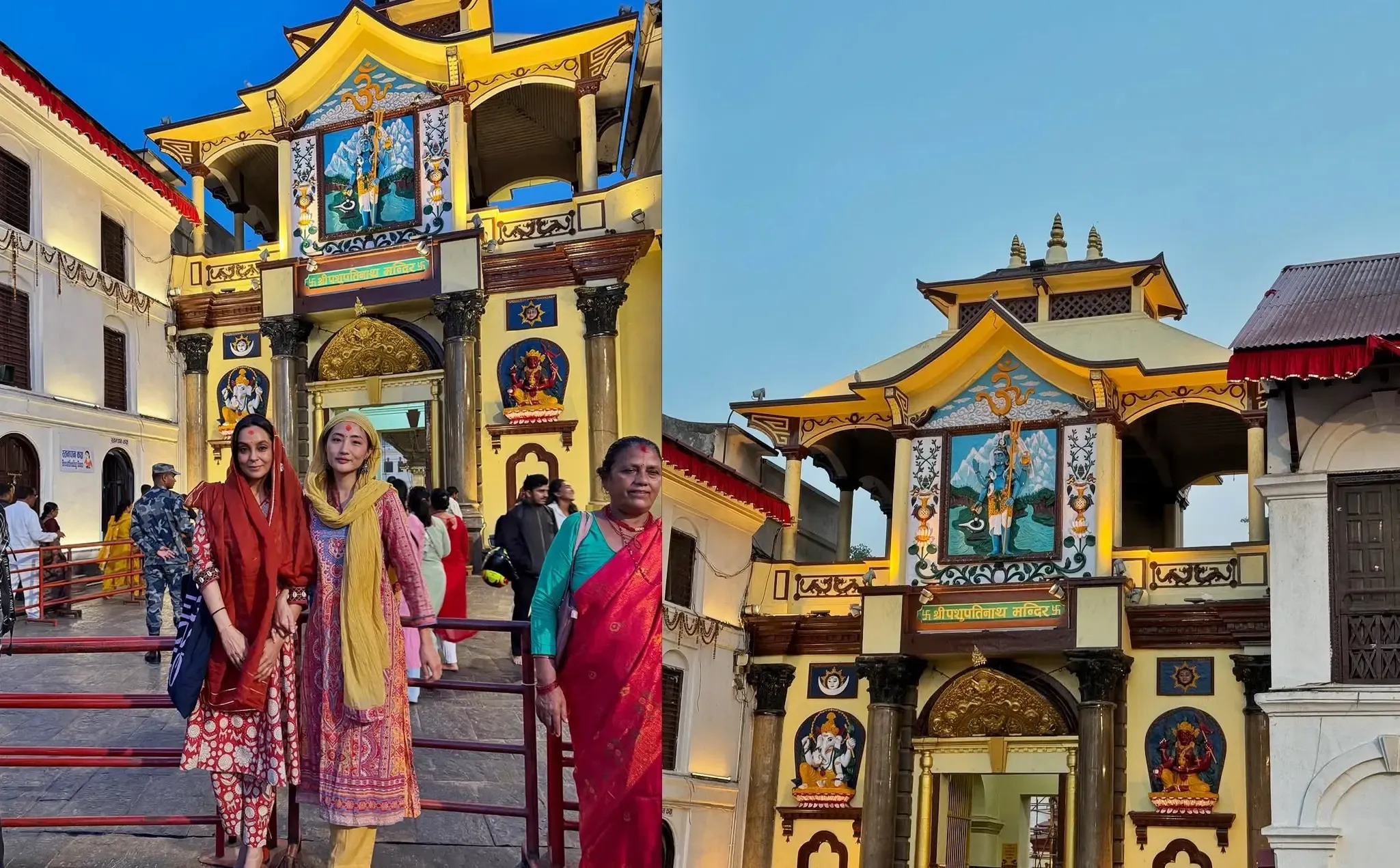 Chum Darang and Priyanka Setia Seek Blessings at Pashupatinath Temple
