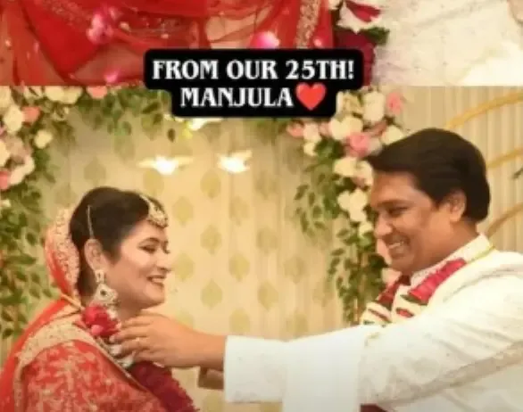 CID's Abhijeet aka Aditya Srivastava remarries his wife after 25 years, shares a 'varmala' pic