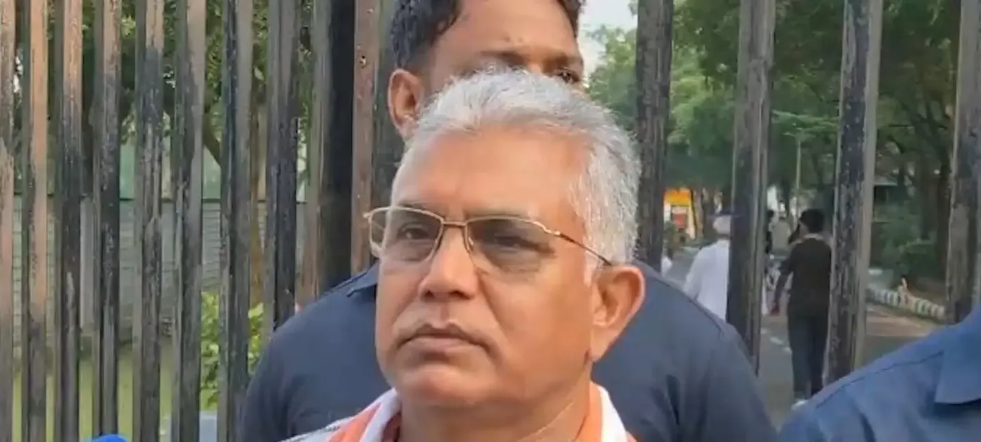 दिलीप घोष का CJP प्रदर्शन पर हमला — 'दिल्ली में उत्पात की कोशिश', ममता-अभिषेक पर भी तीखा तंज