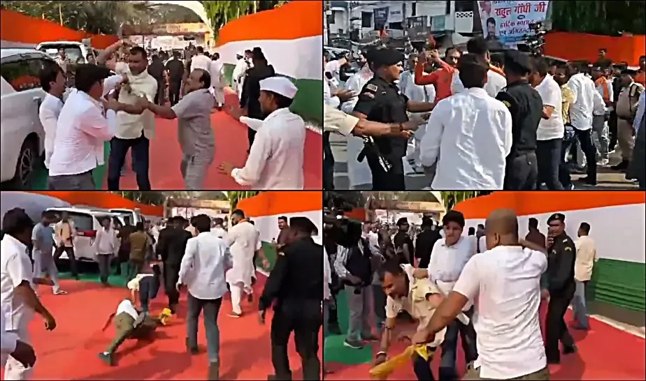 Violence Breaks Out at Bihar Congress Headquarters During Rahul Gandhi's Visit