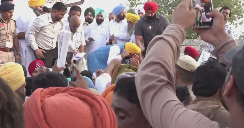 CM Bhagwant Mann Goes Live from Dharmapura Village in Mansa