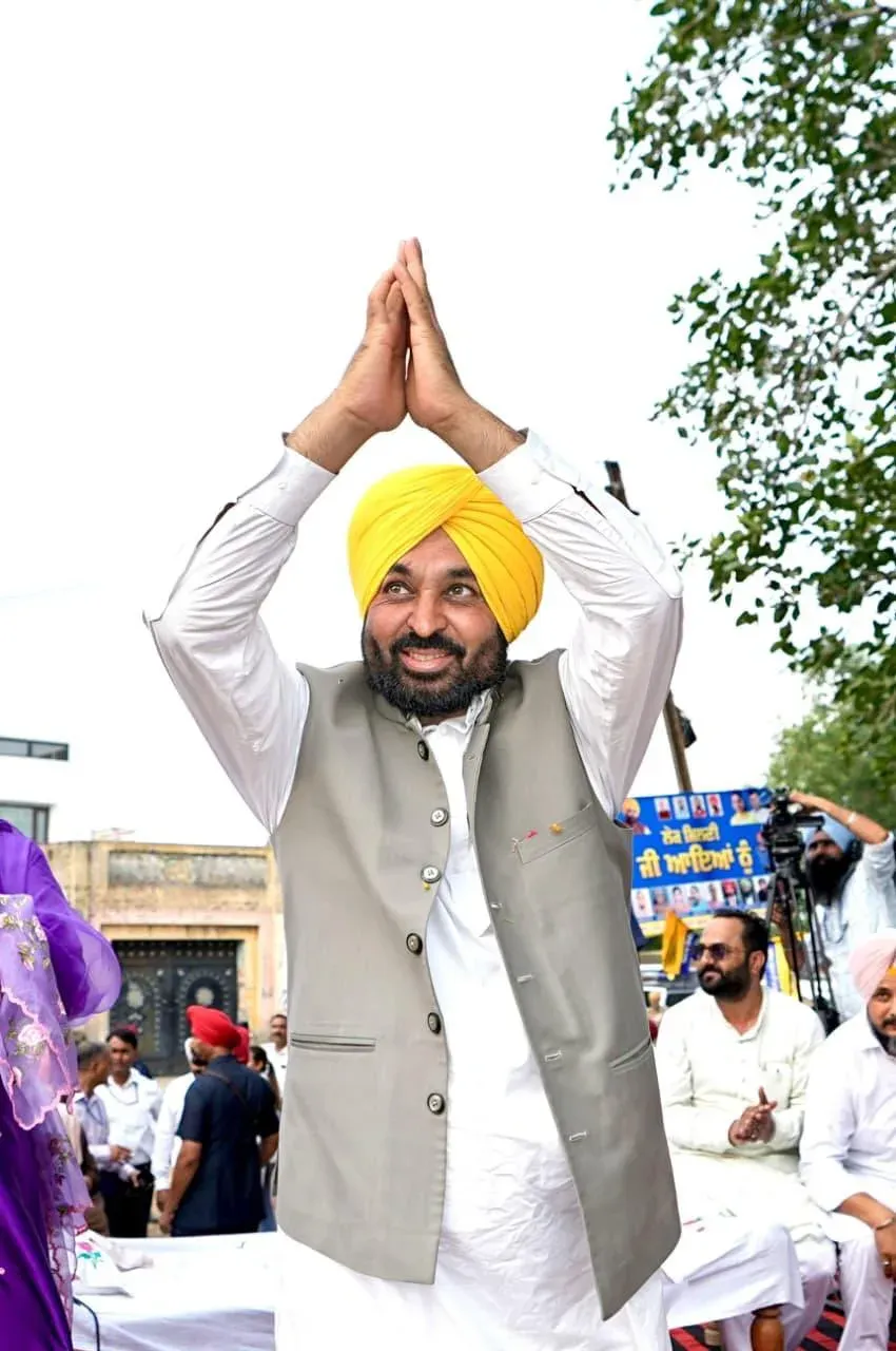CM Bhagwant Mann hands Rs 51-lakh grant to Charrik village