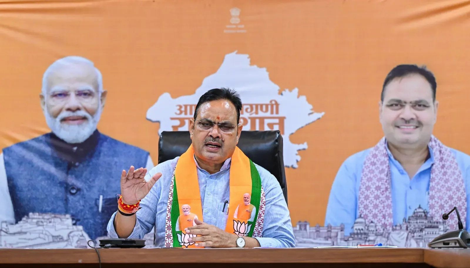 CM Bhajan Lal Addresses Rajasthan via Gram Vikas Raths