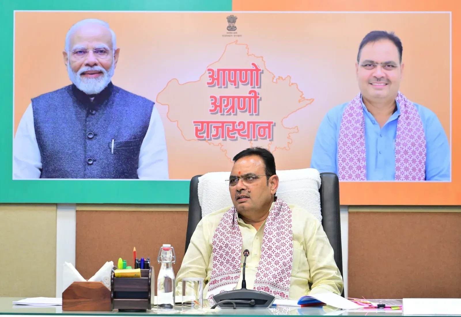 CM Bhajan Lal Chairs Pre-Monsoon Preparedness Meet in Rajasthan