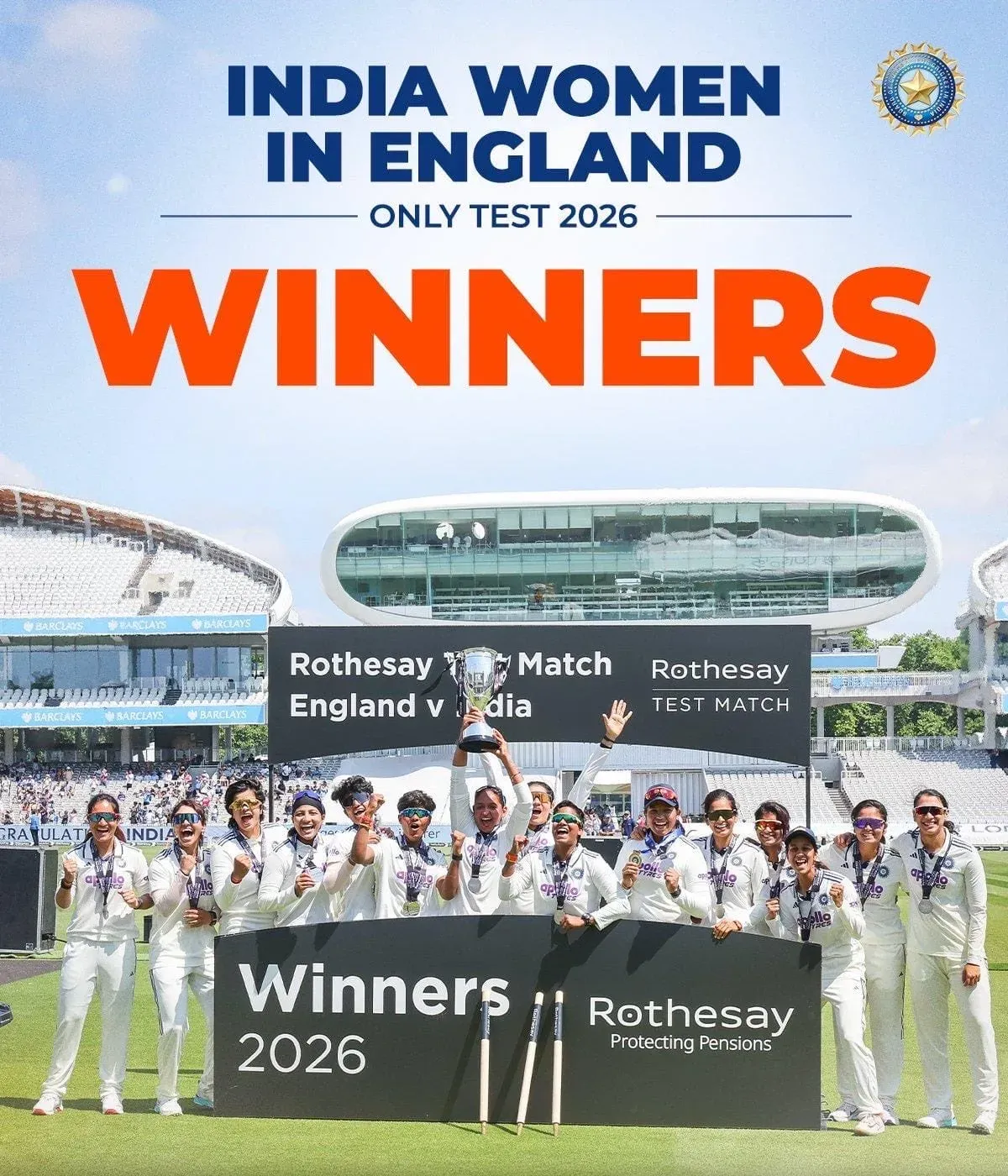 CM Bhajan Lal Hails India Women's Historic Lord's Test Win