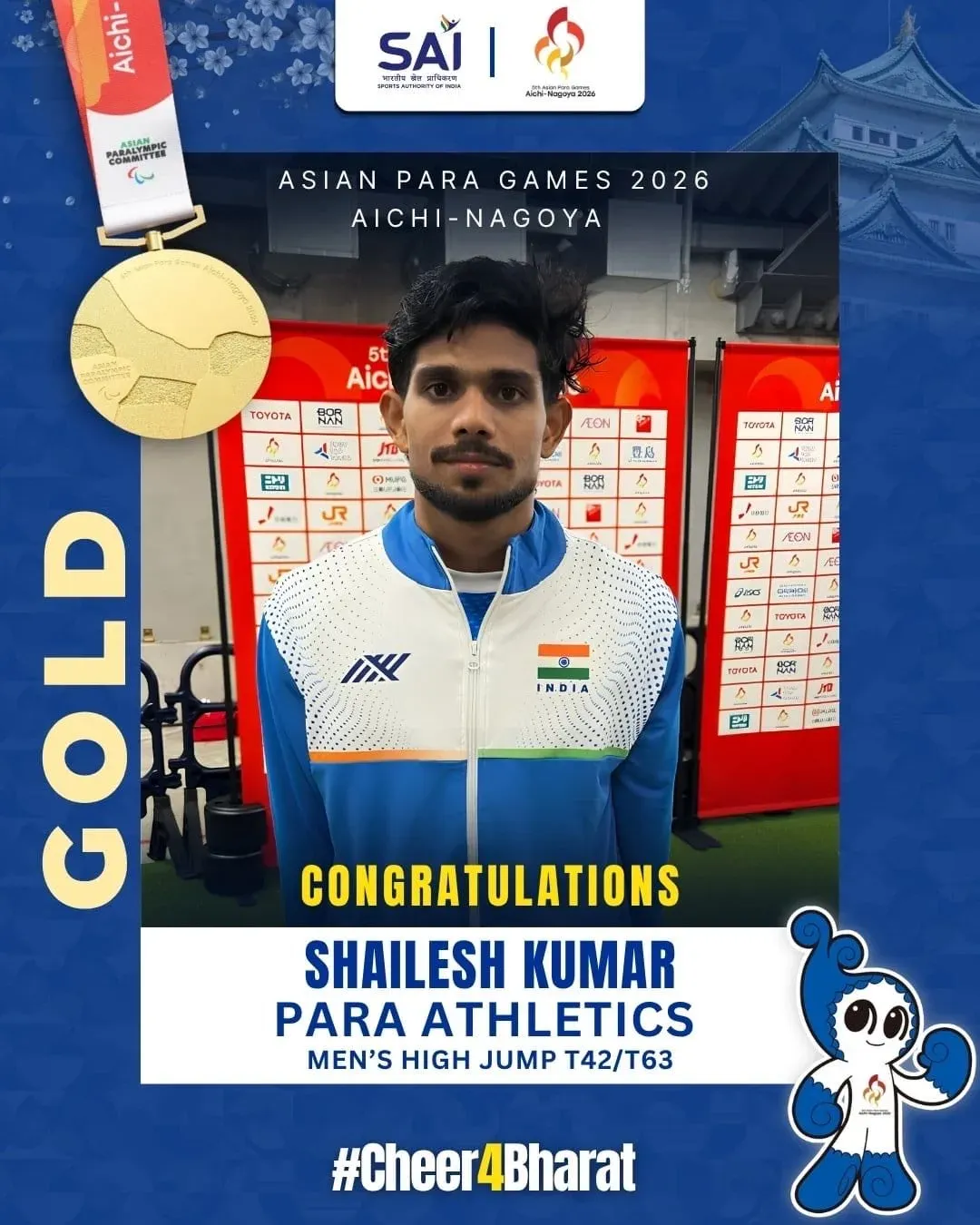 CM Bhajan Lal hails India's Asian Para Games 2026 haul