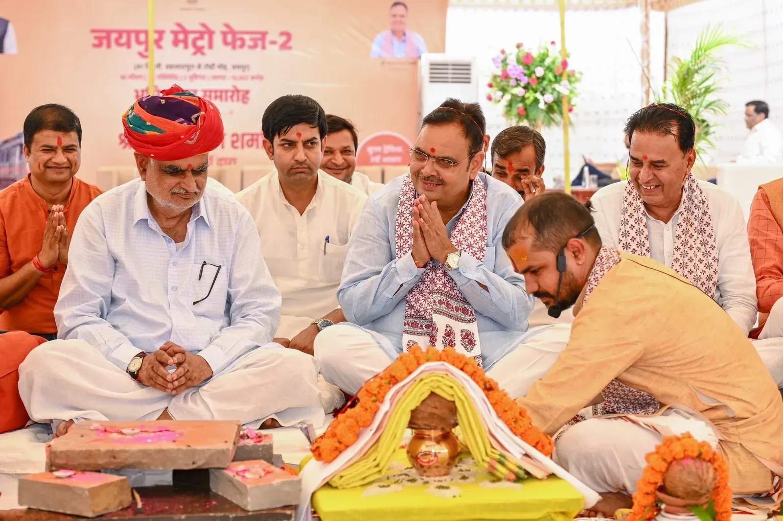CM Bhajan Lal Launches Jaipur Metro Phase-2 at Sitapura