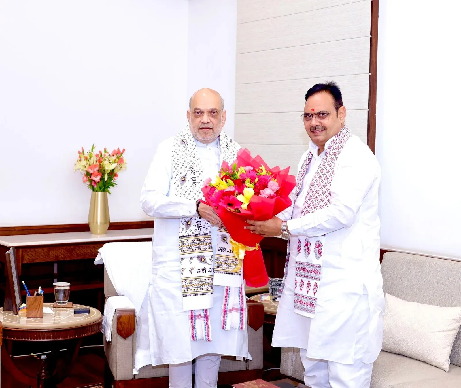 CM Bhajan Lal meets Amit Shah, thanks him for Yamuna water deal