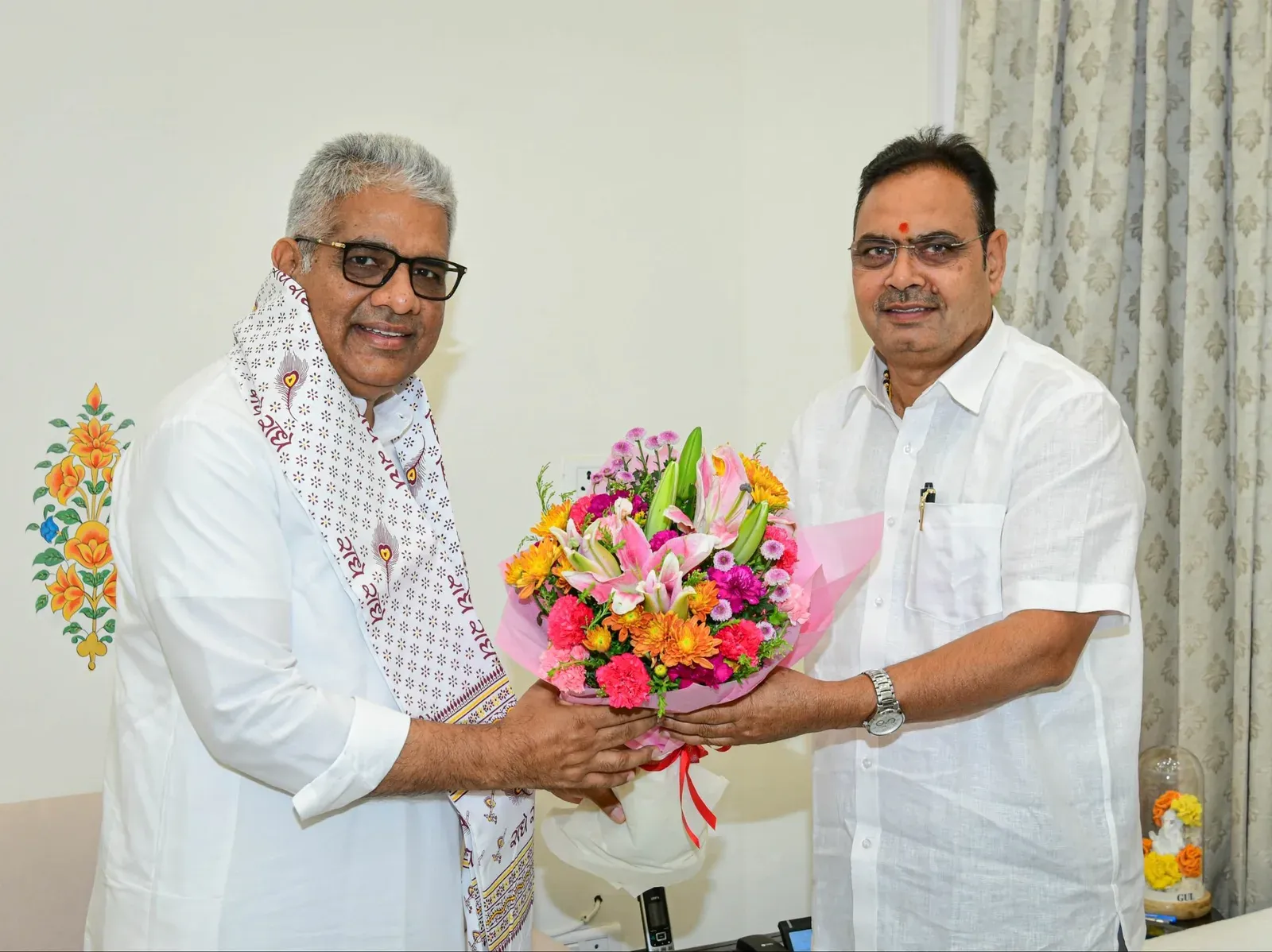 CM Bhajan Lal Meets Union Env Minister Bhupender Yadav