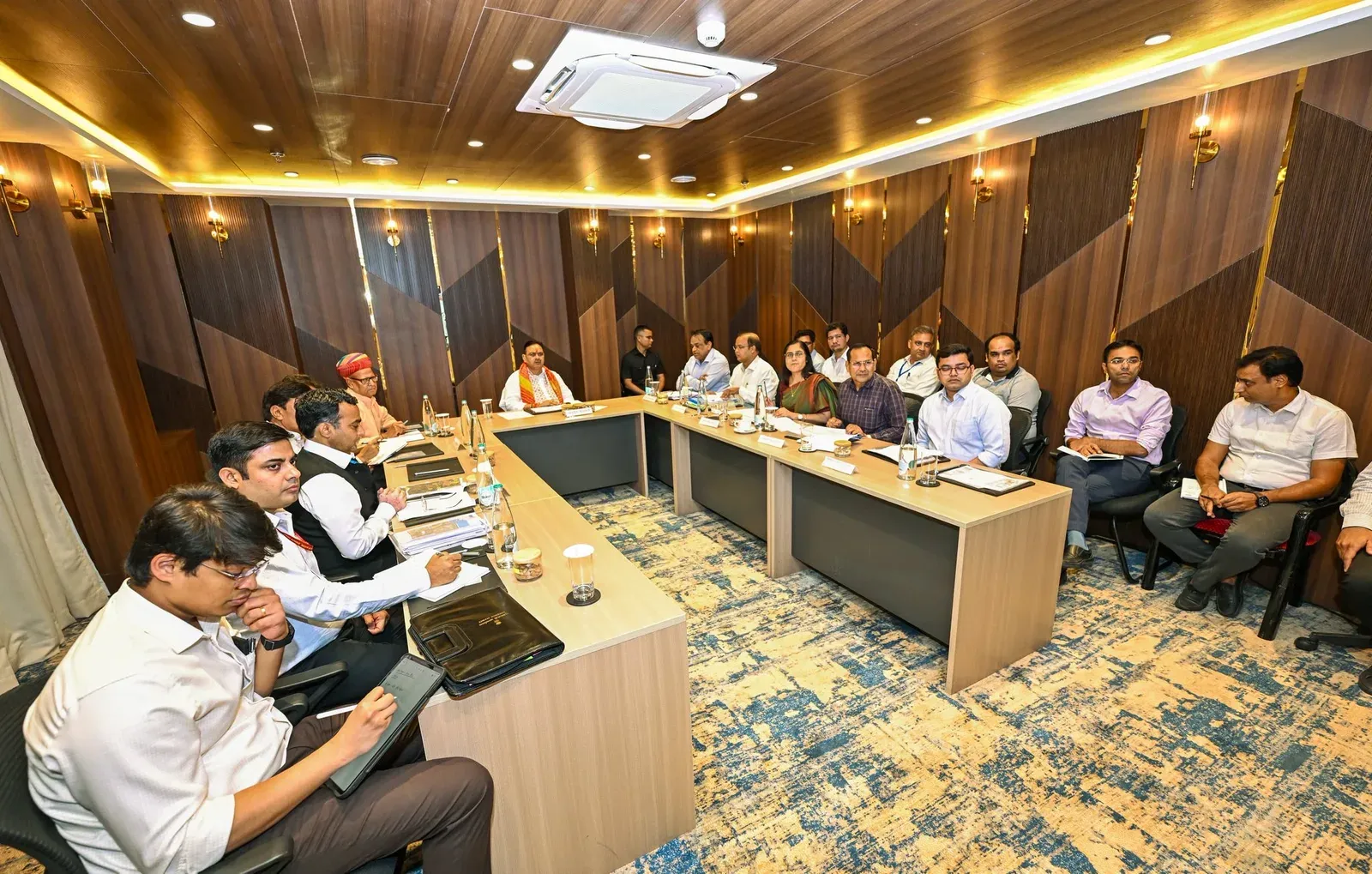 CM Bhajan Lal Reviews Khatu Shyamji Temple Development