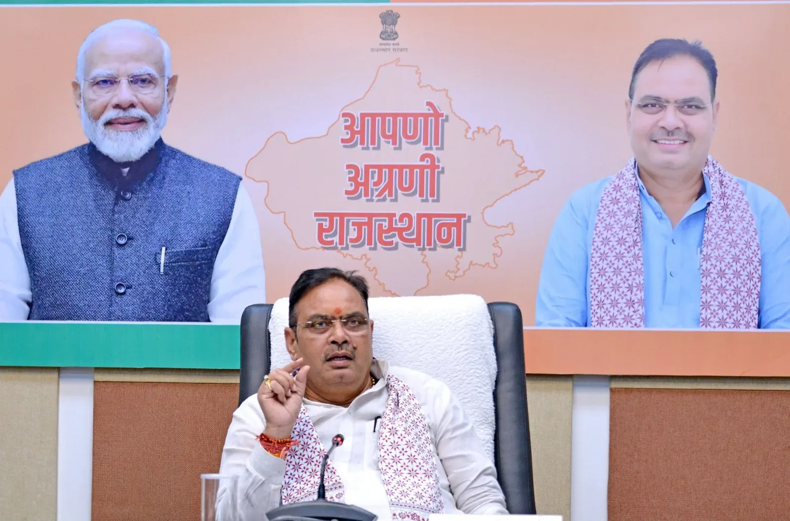 CM Bhajan Lal Reviews Prep for PM Modi's July 4 Rajasthan Visit