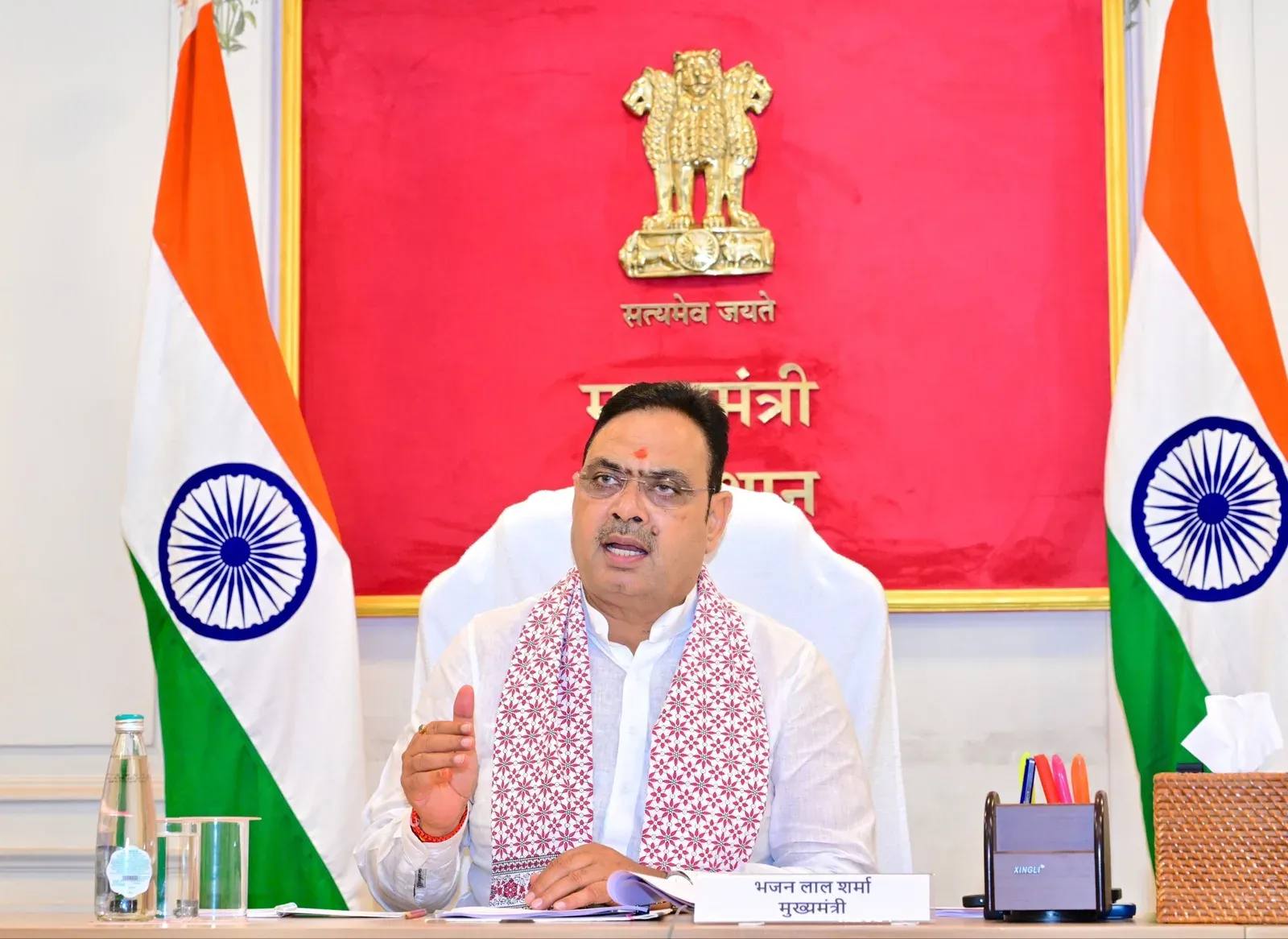 CM Bhajan Lal Sharma Chairs 9th RAJ-UNNATI Review, Pushes Key Projects