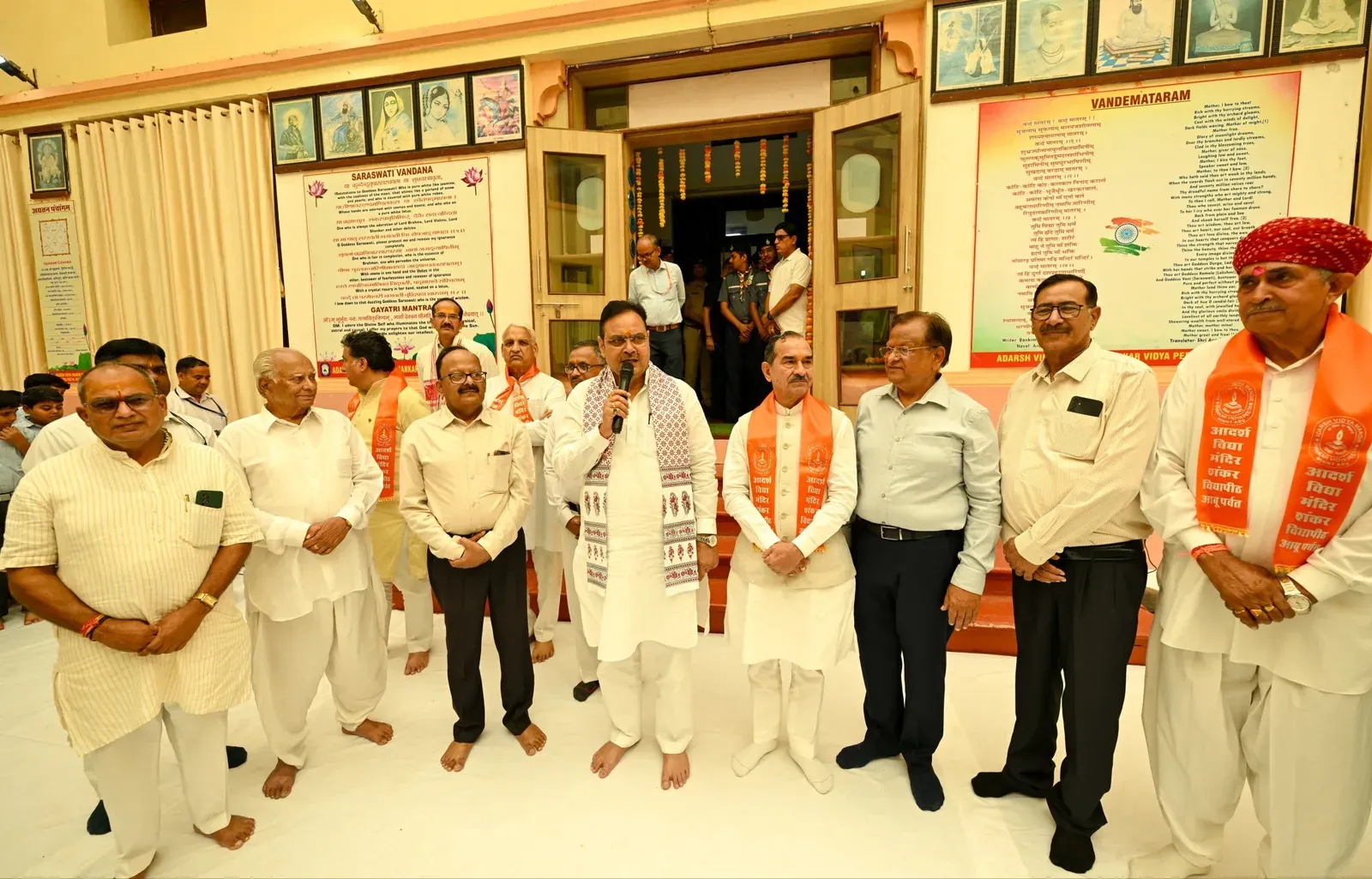 CM Bhajan Lal Sharma Joins Youth for Yoga Day at Abu Road School