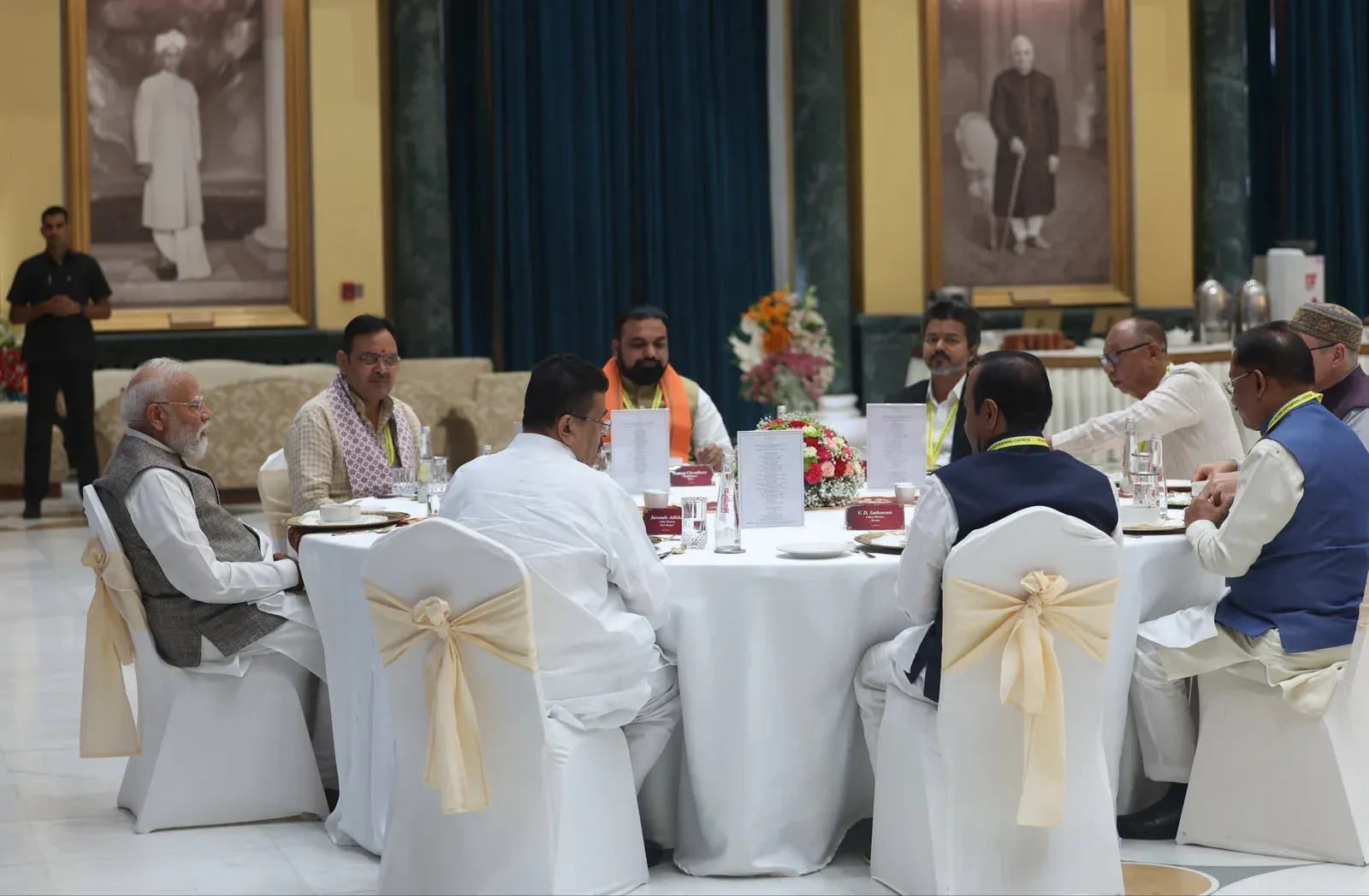CM Bhajan Lal Sharma Meets PM Modi at NITI Aayog Session