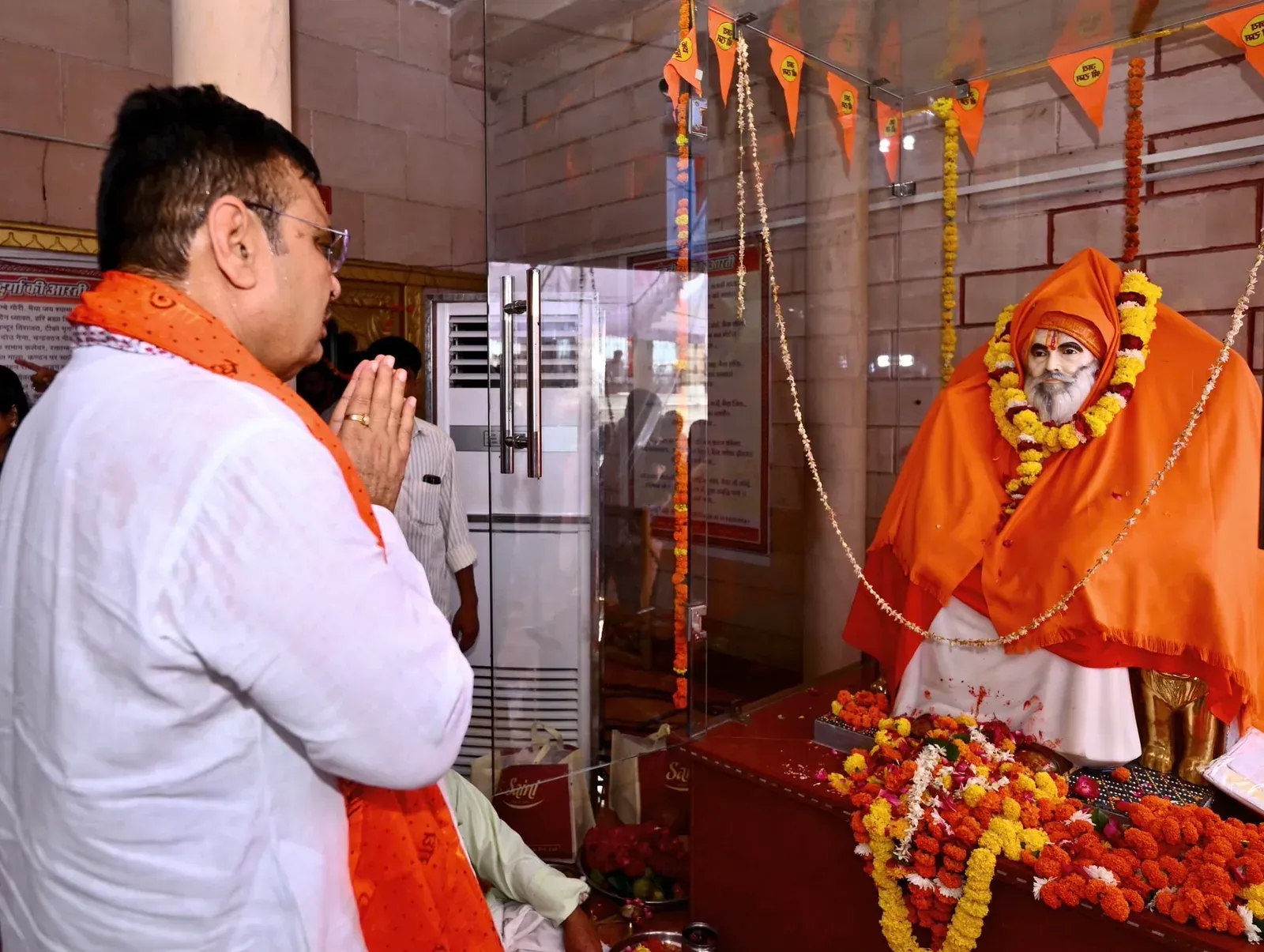 CM Bhajan Lal Sharma Offers Tribute at Bharatpur Temple on Guru Purnima